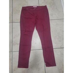Refuge‎ Burgundy Red Casual Pants Women's Size 12 Comfort Stretch